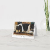 Tri Color Rough Collie Gifts Art Kaart (Voorkant)