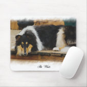 Tri Color Rough Collie Gifts Art Muismat (Met muis)
