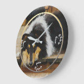 Tri Color Rough Collie Gifts Grote Klok (Hoek)