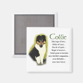 Tri Color Rough Collie Gifts Magneet (Voorkant / Achterkant)