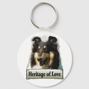 Tri Color Rough Collie Gifts Sleutelhanger