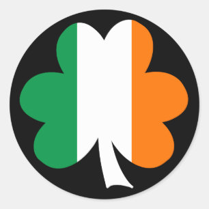 Tri-color Shamrock Ronde Sticker