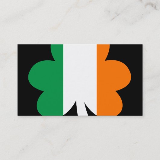 Tri-color Shamrock Visitekaartje (Voorkant)