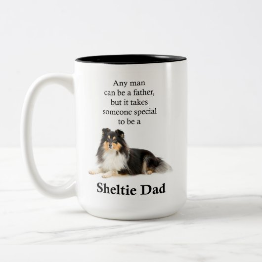 Tri-Color Sheltie Dad Mok (Links)