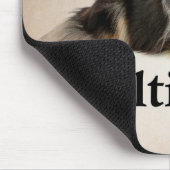 Tri-Color Sheltie Dad Mousepad Muismat (Hoek)