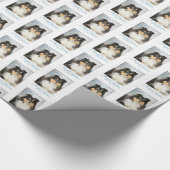 Tri-Color Sheltie Kerst Wrapping Papier (Hoek)