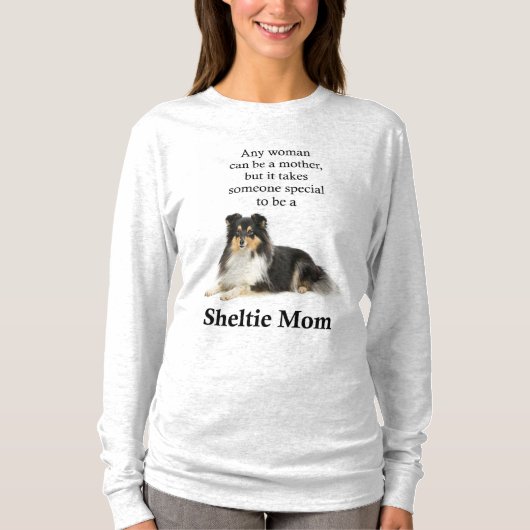 Tri-Color Sheltie Ma T-Shirt (Voorkant)