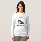 Tri-Color Sheltie Ma T-Shirt (Voorkant volledig)