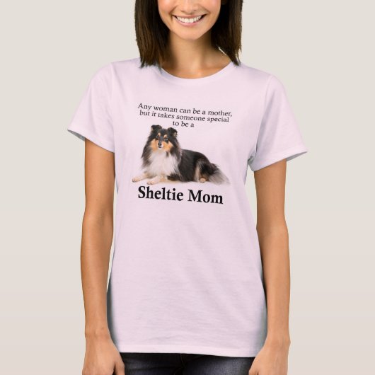 Tri-Color Sheltie Ma T-Shirt (Voorkant)