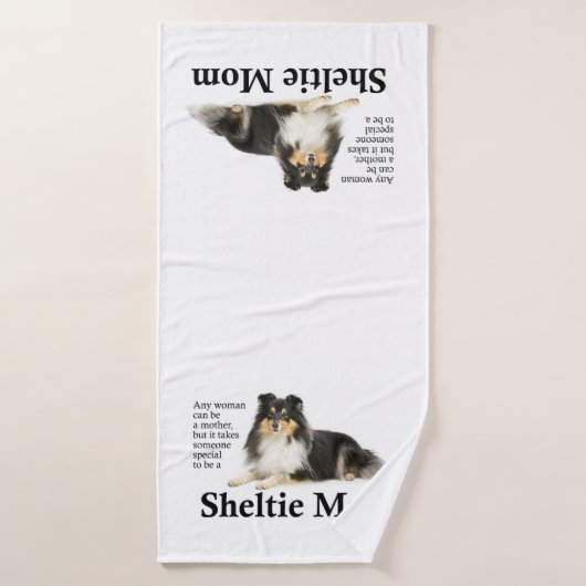 Tri-Color Sheltie Mam Bath Towel Badhanddoek (Badhanddoek)
