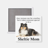 Tri-Color Sheltie Mam Magnet (Voorkant / Achterkant)