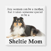 Tri-Color Sheltie Mam Magnet (Voorkant)