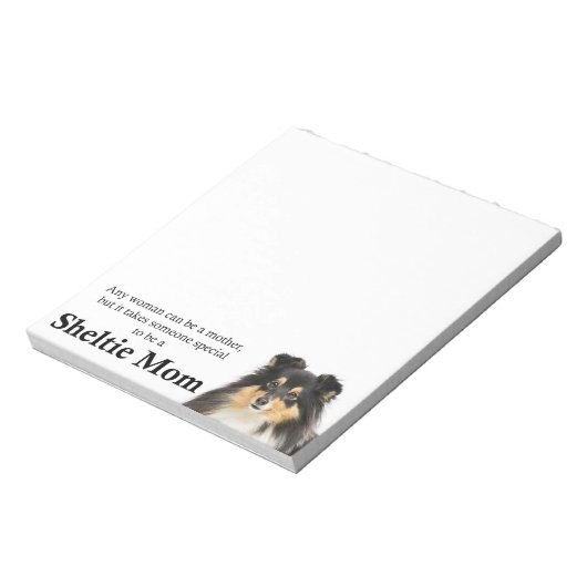 Tri-Color Sheltie Mam Notitieblok (Linkerzijde)