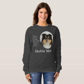 Tri Color Sheltie Mam Sweatshirt (Voorkant volledig)