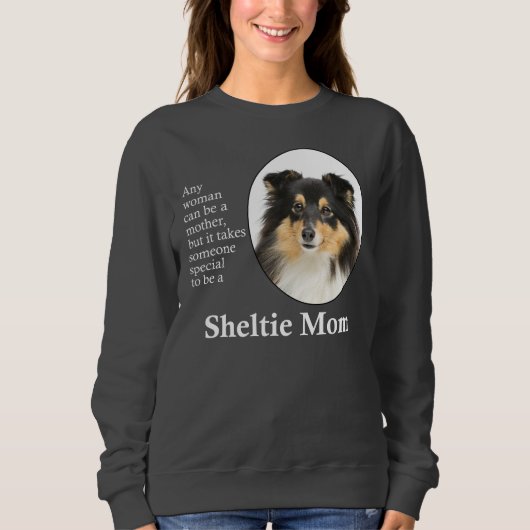 Tri Color Sheltie Mam Sweatshirt (Voorkant)