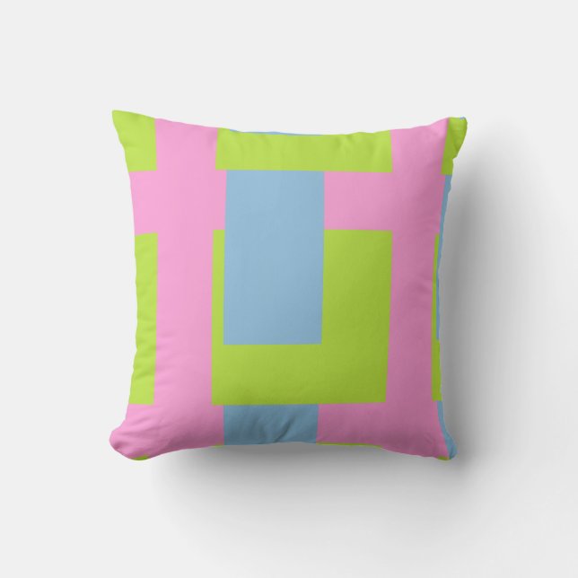 Tri Color Throw Pillow Kussen (Voorkant)