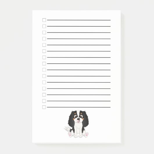 Tri Colored Cavalier King Charles Spaniel Post-it® Notes (Voorkant)