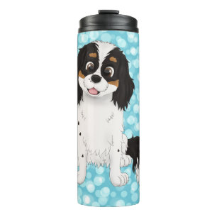 Tri Colored Cavalier King Charles Spaniel    Thermosbeker