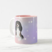 Tri Colored Cavalier King Charles Spaniel Tweekleurige Koffiemok (Voorkant links)