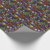 Tri Coloured Pansies: een symfonie van kleuren in  Cadeaupapier (Hoek)