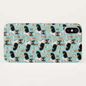 Tri Corgi Coffee - blauw Case-Mate iPhone Case (Achterkant (horizontaal))