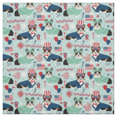 tri corgi dog usa patriotic stof (Swatch)