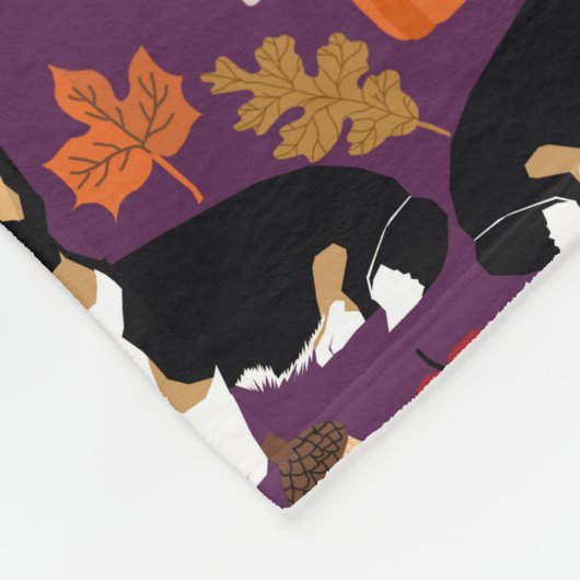 Tri corgi herfstdeken fleece deken (Hoek)