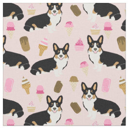 Tri Corgi roze ijs Stof