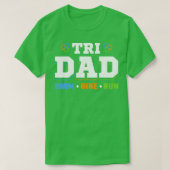 Tri Dad Swim Bike Run T-shirt (Design voorkant)