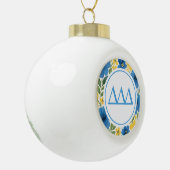 Tri Delta Keramische Bal Ornament (Links)