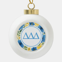 Tri Delta Keramische Bal Ornament