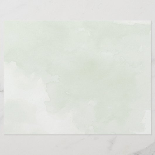 Tri-Fold bruiloft programma Misty tree (Achterkant)