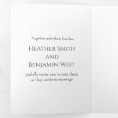 Tri Fold bruiloft uitnodiging Sjabloon (Binnenzijde eerst)