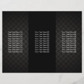 Tri-Fold Elegant Black Glitter Salon Brochures (Achterkant)