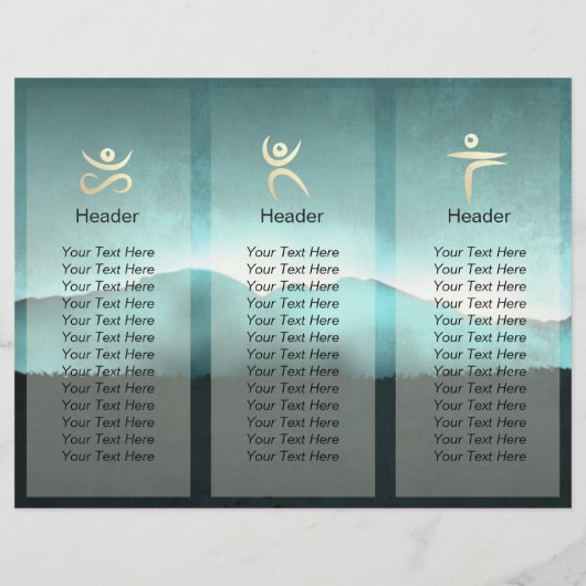 Tri-Fold Reiki Master Yoga Mediation instructeur (Achterkant)