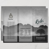 Tri-Fold Reiki Master Yoga Mediation instructeur (Voorkant / Achterkant)