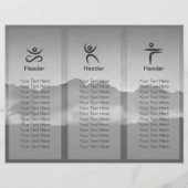 Tri-Fold Reiki Master Yoga Mediation instructeur (Achterkant)