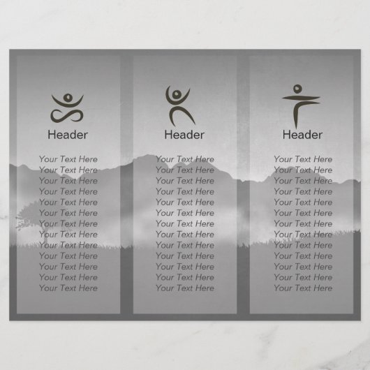 Tri-Fold Reiki Master Yoga Mediation instructeur (Achterkant)