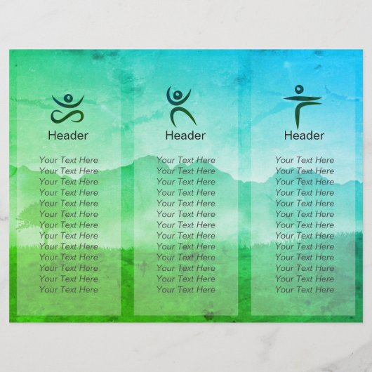 Tri-Fold Reiki Master Yoga Mediation instructeur (Achterkant)