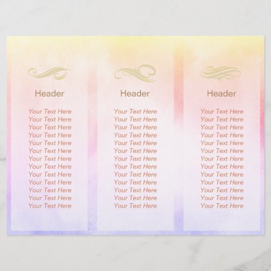 Tri-Fold Yoga Massage Brochures Meditation Pose Om (Achterkant)