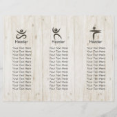 Tri-Fold Yoga Massage Brochures Meditation Posture (Achterkant)
