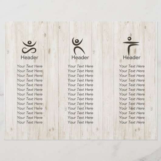 Tri-Fold Yoga Massage Brochures Meditation Posture (Achterkant)