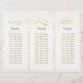 Tri-Fold Yoga Massage Brochures Meditation Posture (Achterkant)