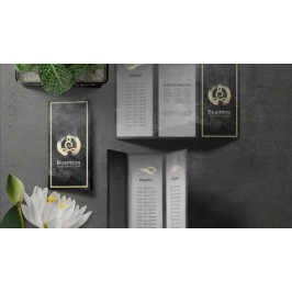 Tri-Fold Yoga Massage Brochures Meditation Posture