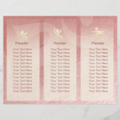 Tri-Fold Yoga Massage Brochures Meditation Posture (Achterkant)