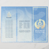 Tri-Fold Yoga Massage Brochures Meditation Posture (Voorkant)