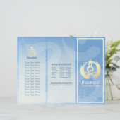 Tri-Fold Yoga Massage Brochures Meditation Posture (Staand voorkant)