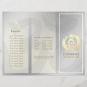 Tri-Fold Yoga Massage Brochures Meditation Posture (Voorkant)