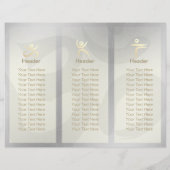 Tri-Fold Yoga Massage Brochures Meditation Posture (Achterkant)