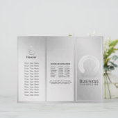 Tri-Fold Yoga Studio Brochures Meditation Pose ZEN (Staand voorkant)